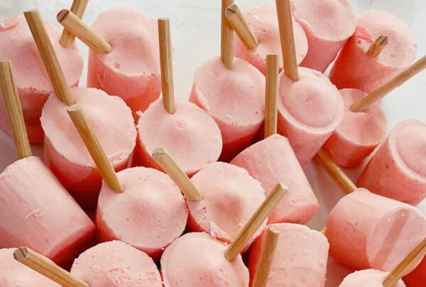 Paleta Crema Yogurt con Fresa