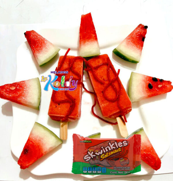 Paleta skwinkles Con Sandia